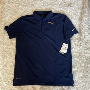 New England Patriots Nike Sideline UV Performance Polo - Navy